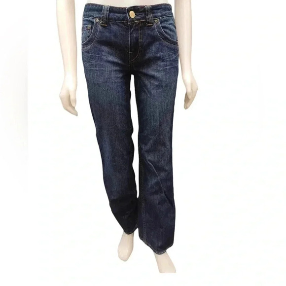 Tommy Hilfiger Straight Leg Low Rise  Dark Wash Jeans Size 27 - Picture 1 of 9